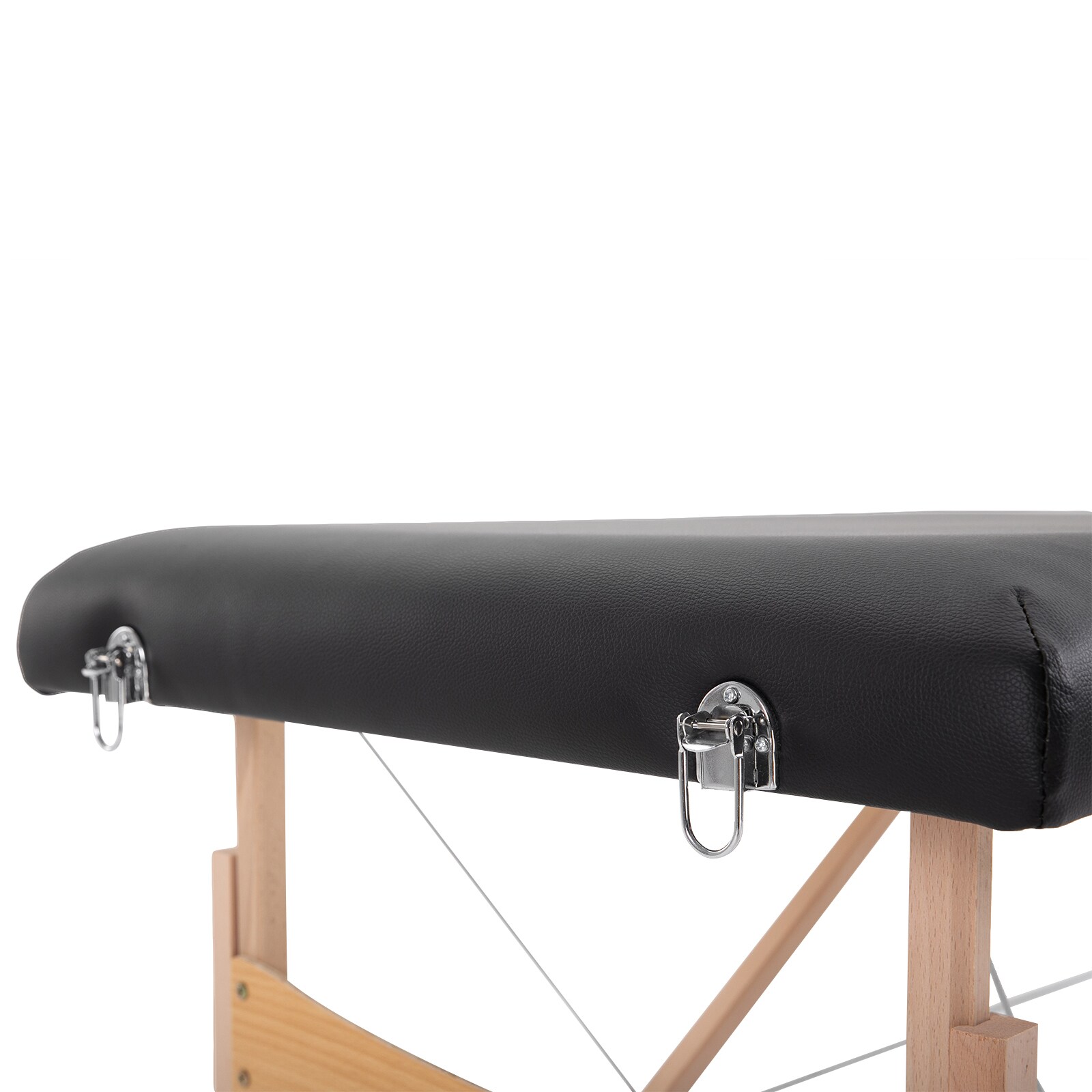 HOMCOM Mobiler Massagetisch schwarz 186 x 60 x 58-81 cm