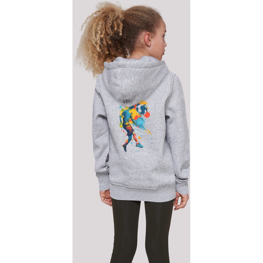 F4NT4STIC Hoodie Fußballer bunt heather grey