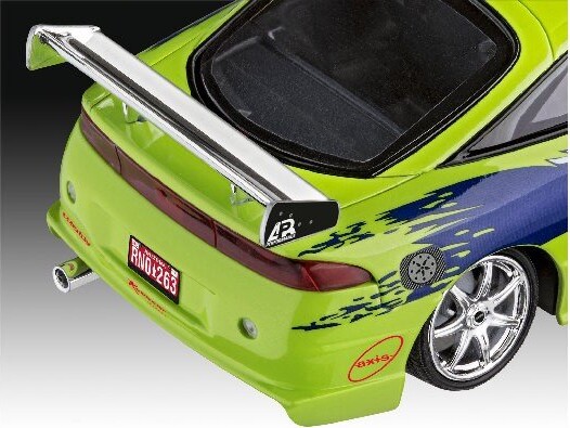 Revell - Fast & Furious Brians Mitsubishi Eclipse Bil Byggesæt - 1:25 - Level 3 - 07691