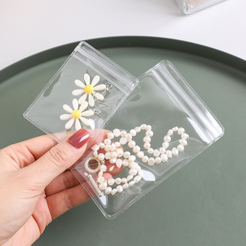 NEJA - Transparante PVC luchtdichte sieraden opbergzak / plastic bureau organizer / set (verschillende ontwerpen)