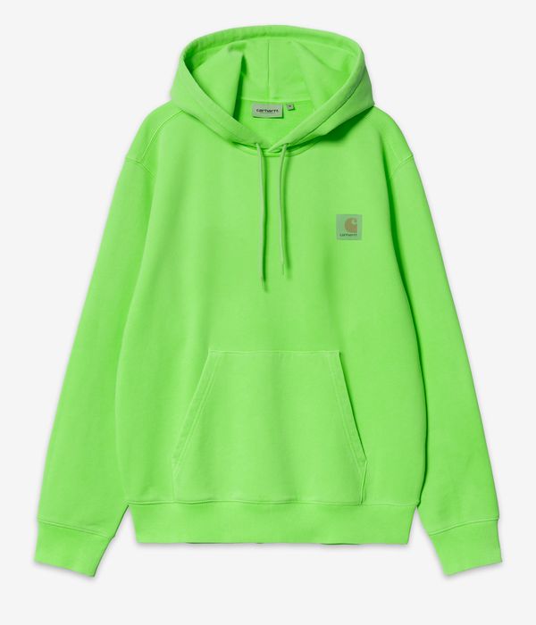 Carhartt WIP Industry Hoodie (lumo green black garment dyed)