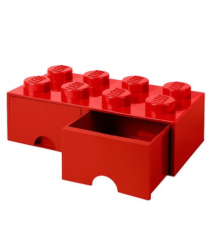 LEGO? Storage Opbevaringsskuffe - 8 Knopper - 50x25x18 - R?d