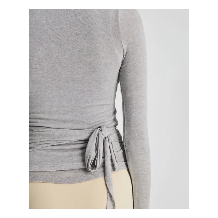 GAI+LISVA Cardigan Cache-cœur Anne Laine | Gris