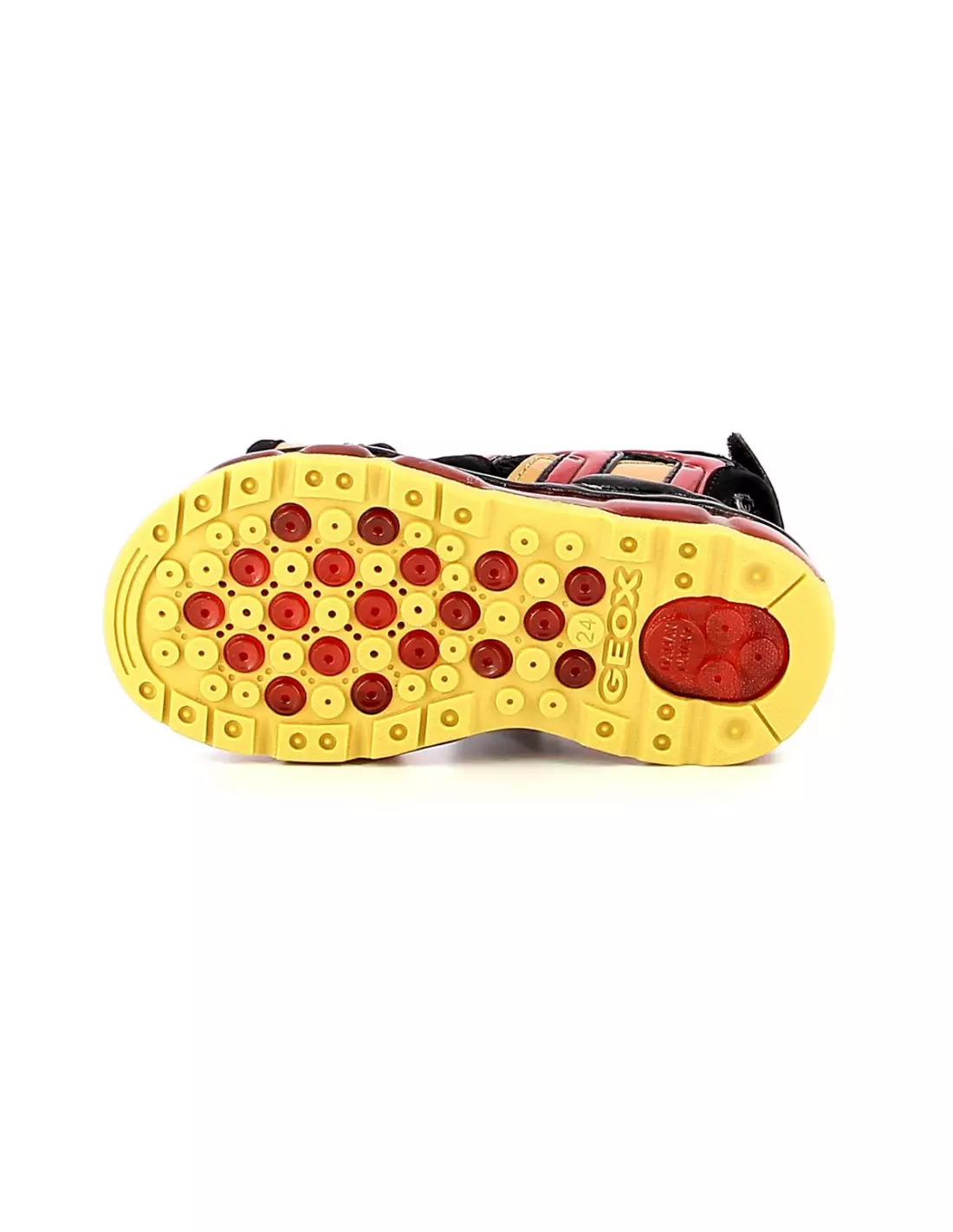 GEOX Android Junior Iron Man - Sandales & nu-pieds BLACK/RED