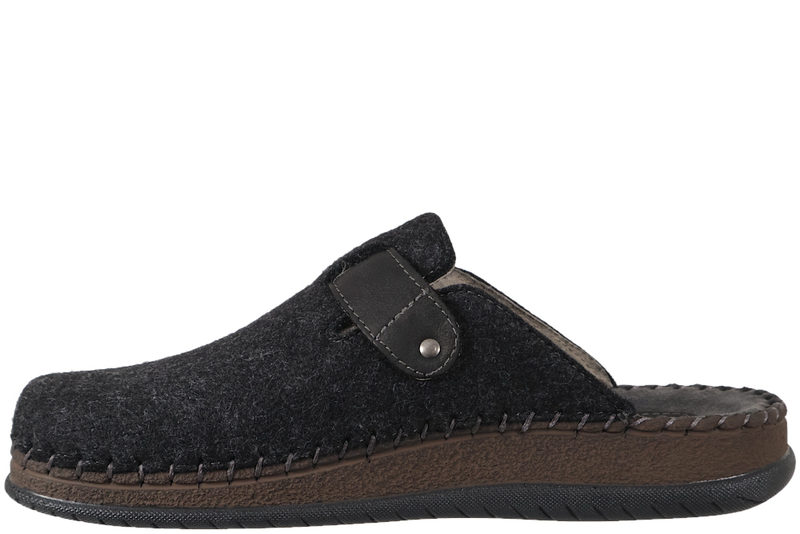 COPENHAGEN SHOES SAN JOSE WOOL HJEMMESKO I SORT ULD