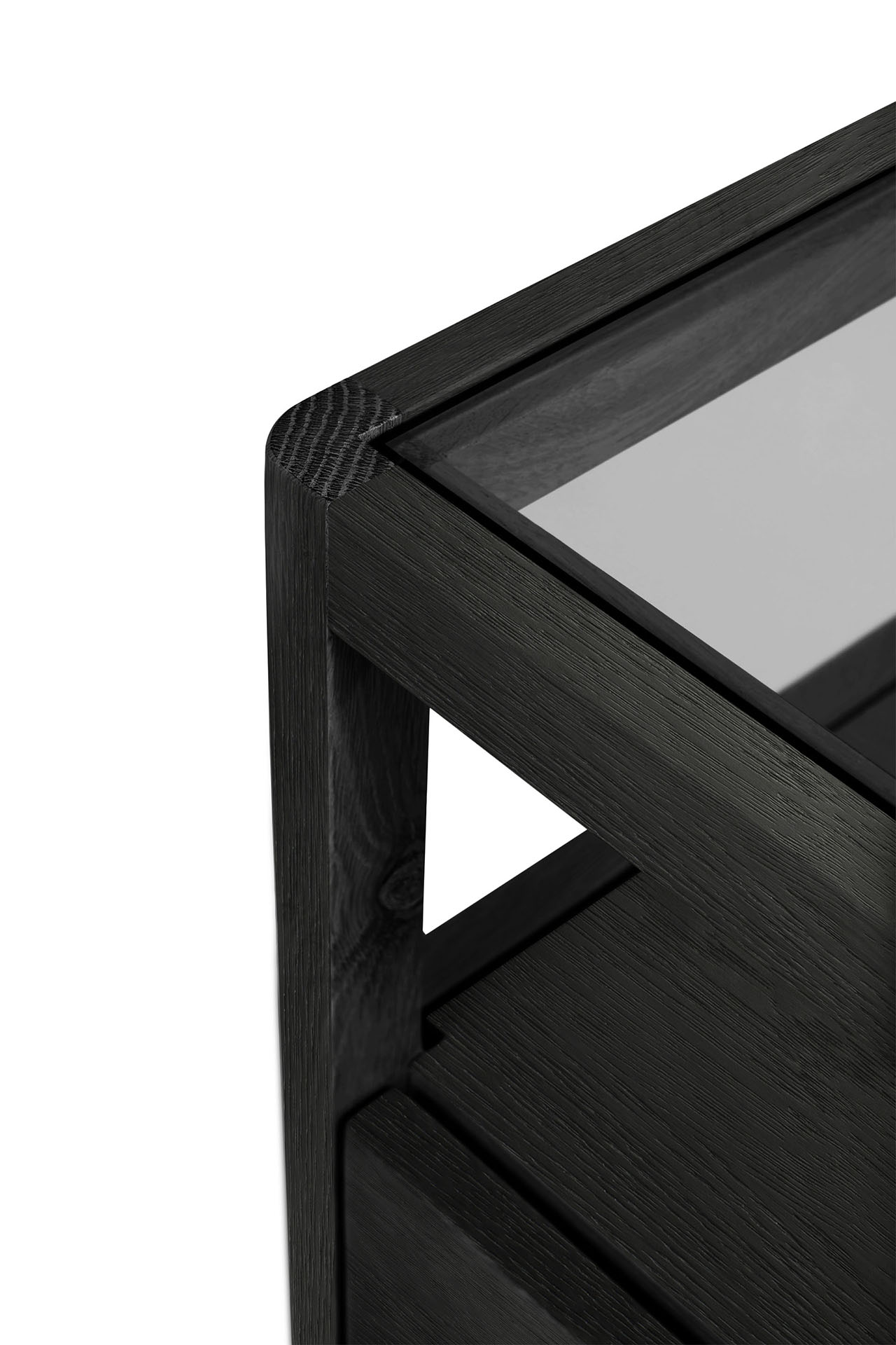 Ethnicraft nachtkastje Spindle - Oak black