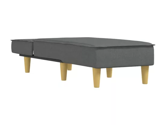 Prolenta Premium - Chaise longue gris foncé tissu