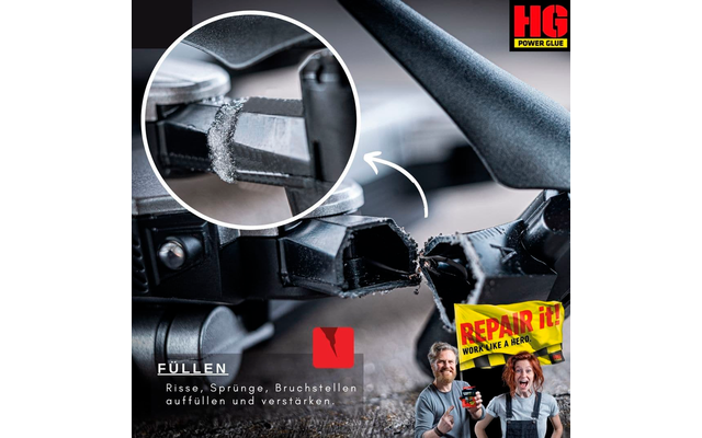 HGPower Glue Schweißnaht aus der Flasche Klebstoff Reparaturset 2-teilig