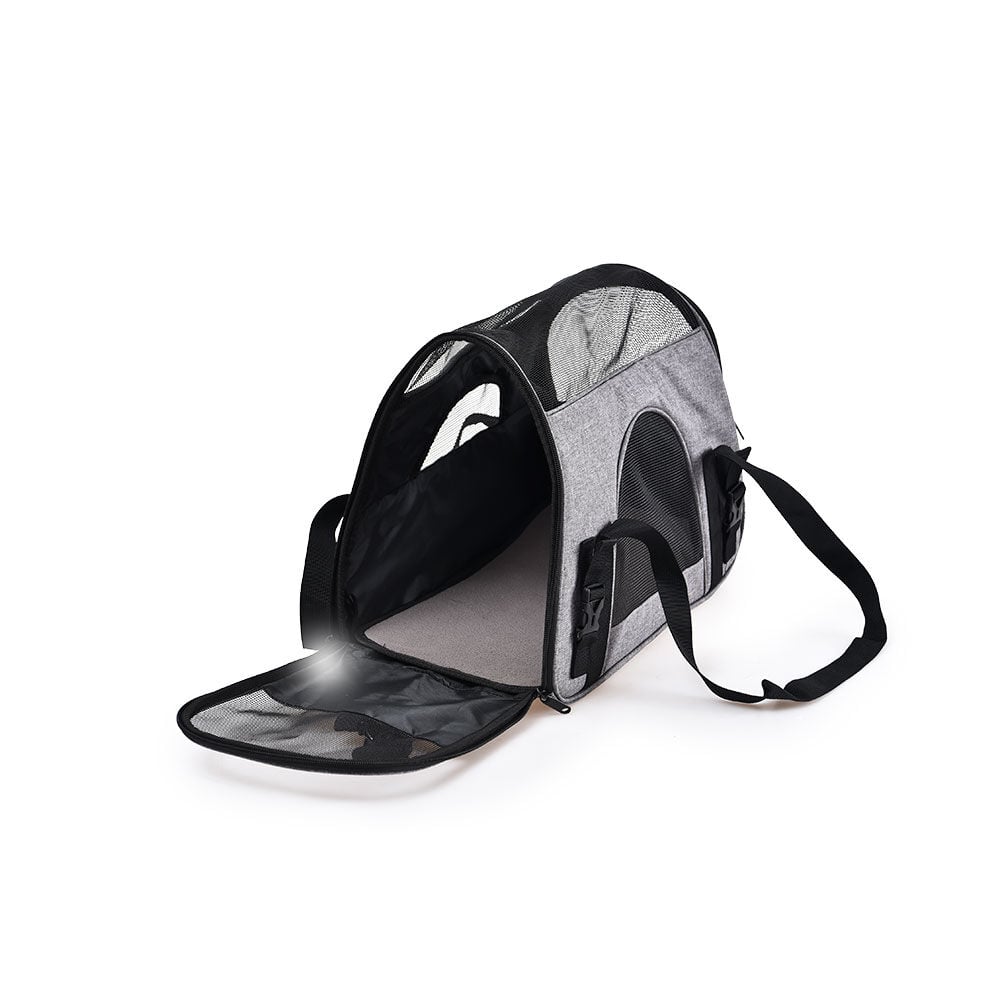 Sac de transport pour chien chat gris