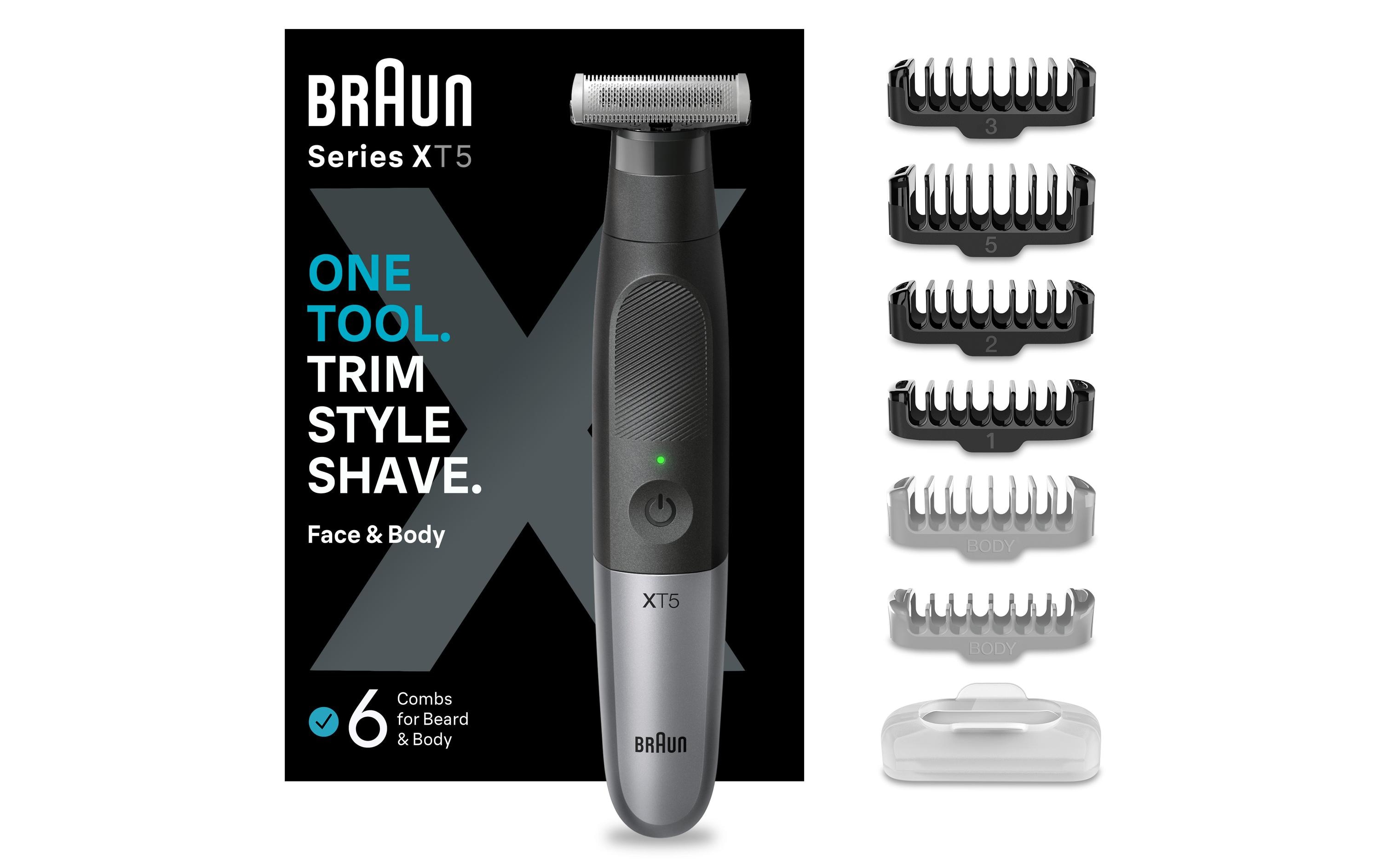 Multirasierer Series X T5200 Face + BodyBarttrimmer, Elektrorasierer und Bodygroomer in einem Gerät