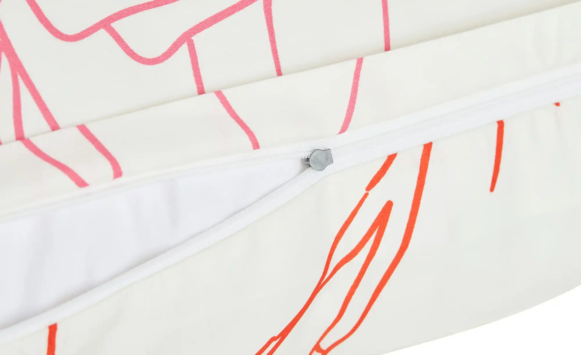 como Satin Wende-Bettwäsche Lipstick