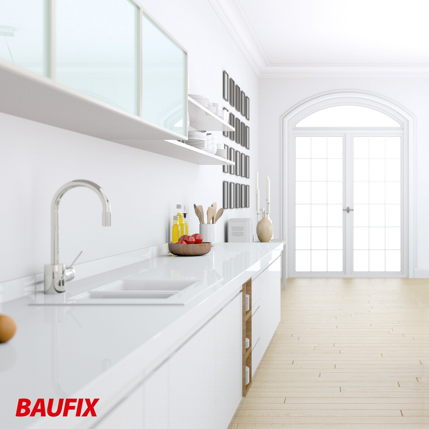 BAUFIX Bad- und Küchenfarbe weiss matt, 5 Liter