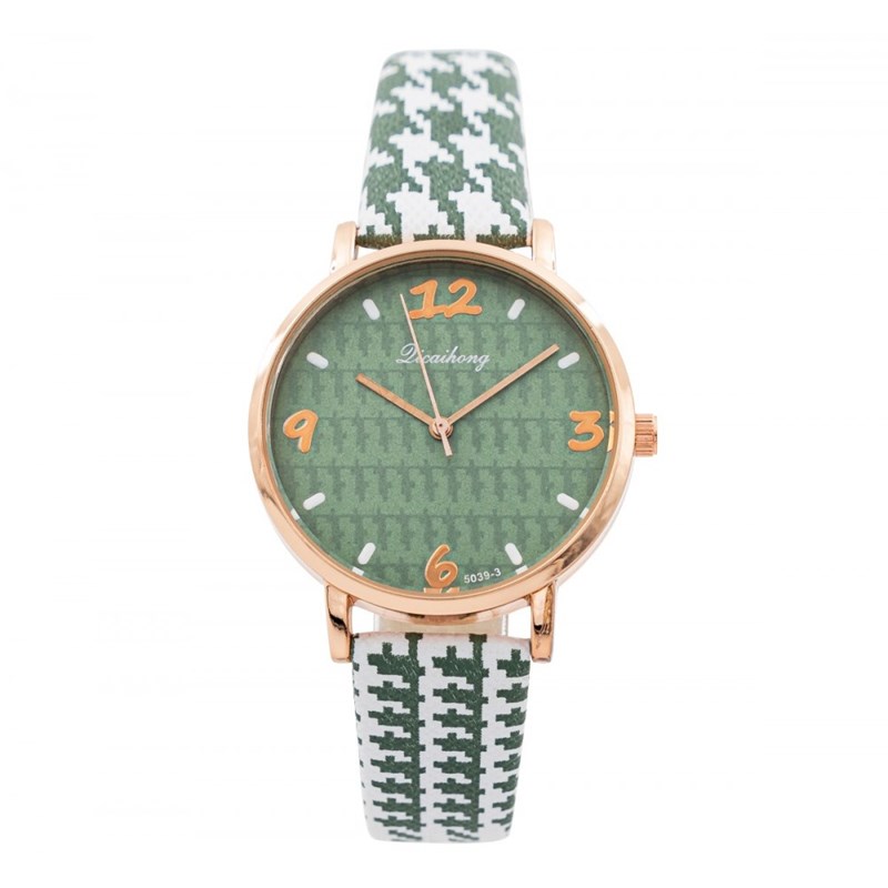 Montre Femme CHTIME bracelet Cuir Vert