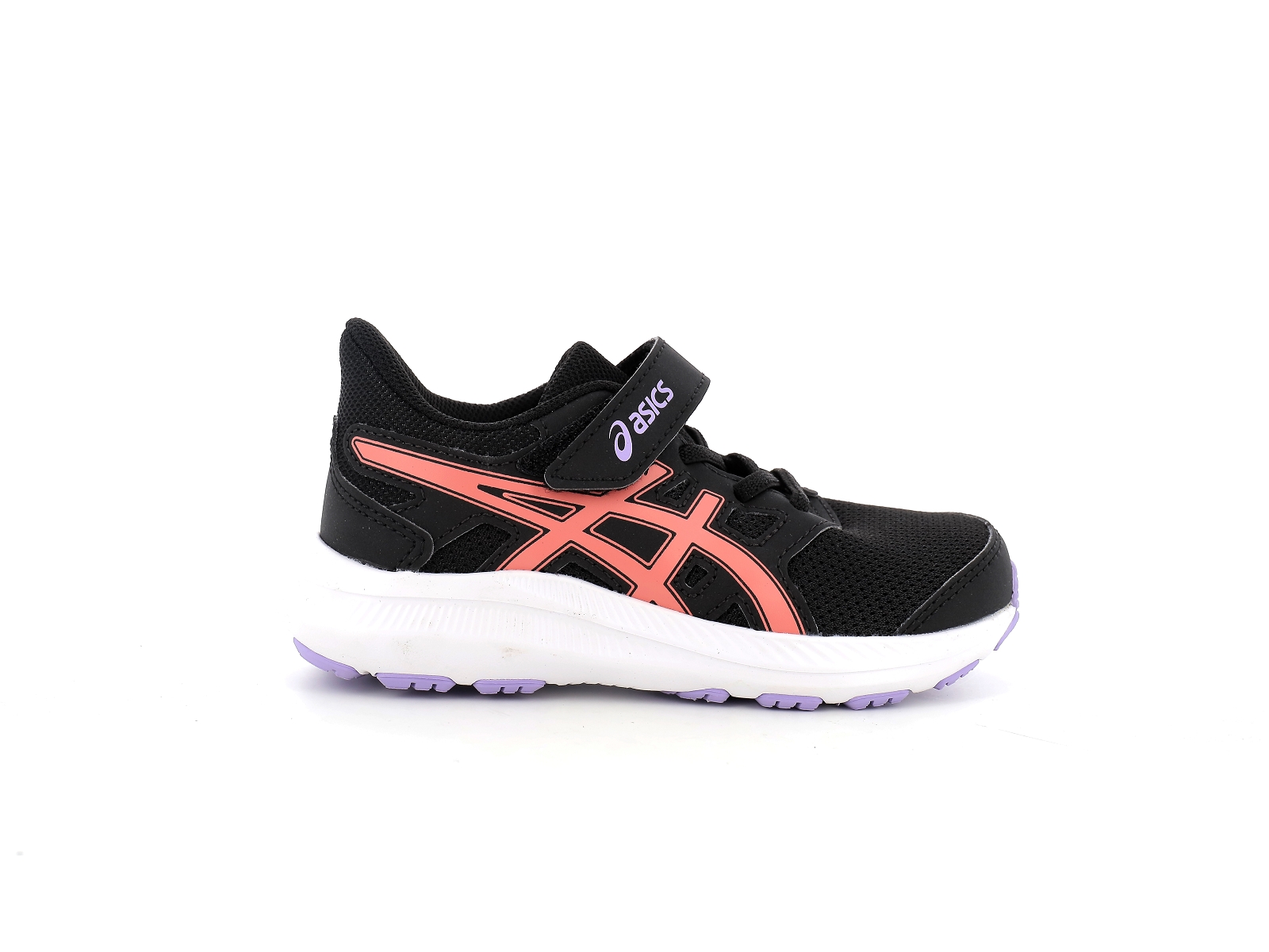 Asics-JOLT 4 PS Synthétique Noir-Rose