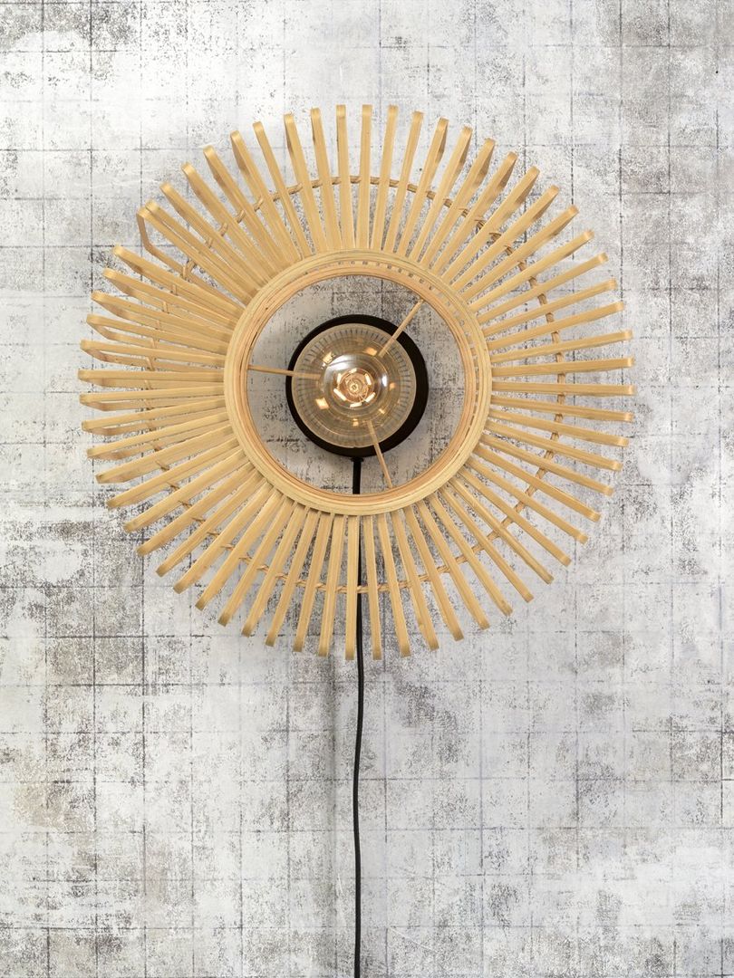 Good&Mojo Bromo Wandlamp Naturel, Zwart
