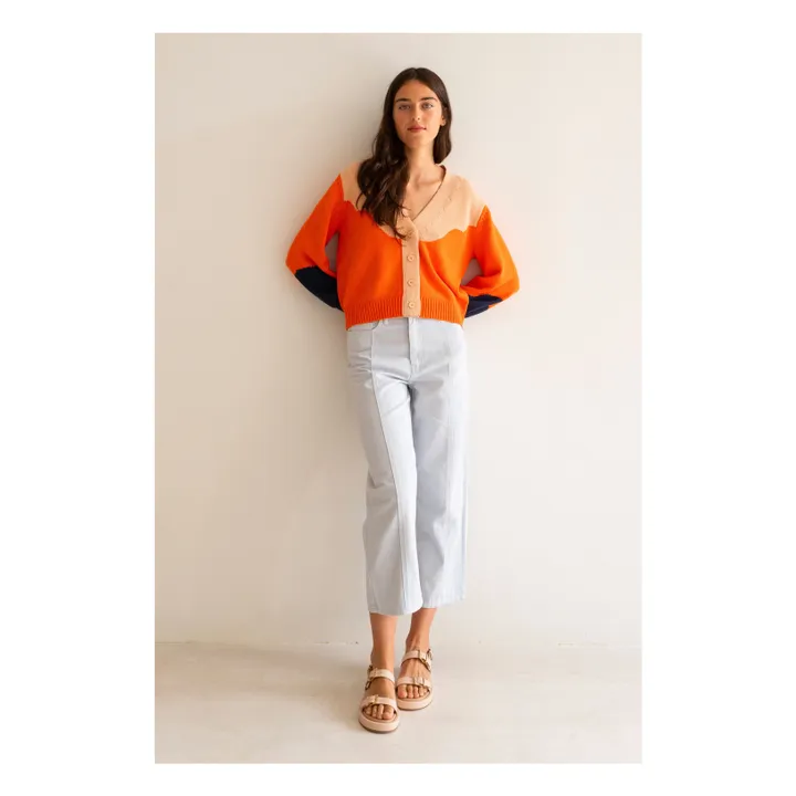 The Tiny Big Sister Cardigan Nora | Orange