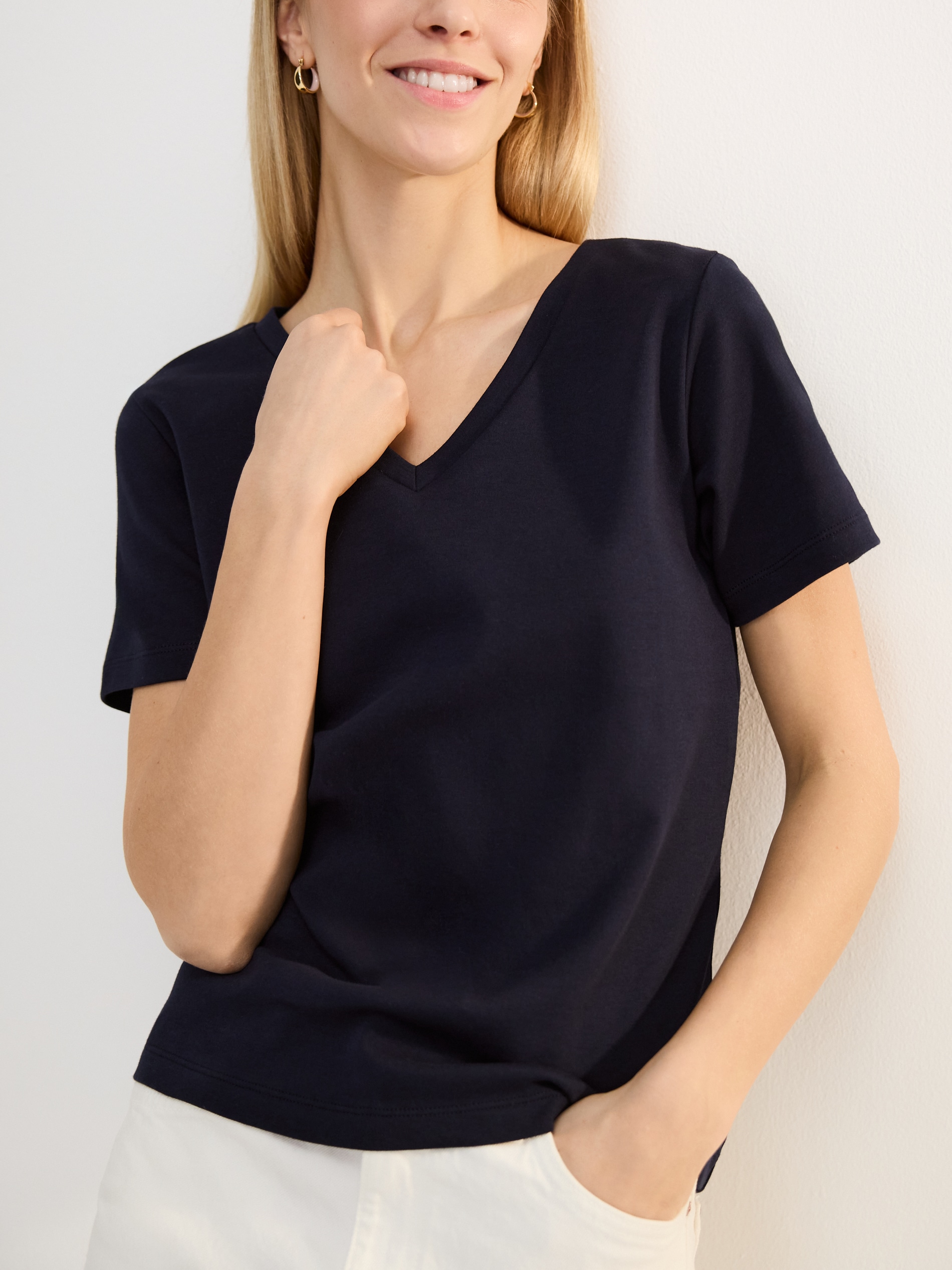 Einfarbiges T-Shirt