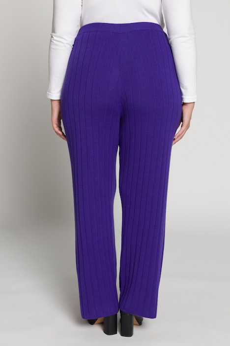 Strickhose, Rippstrick, weites Bein, Elastikbund