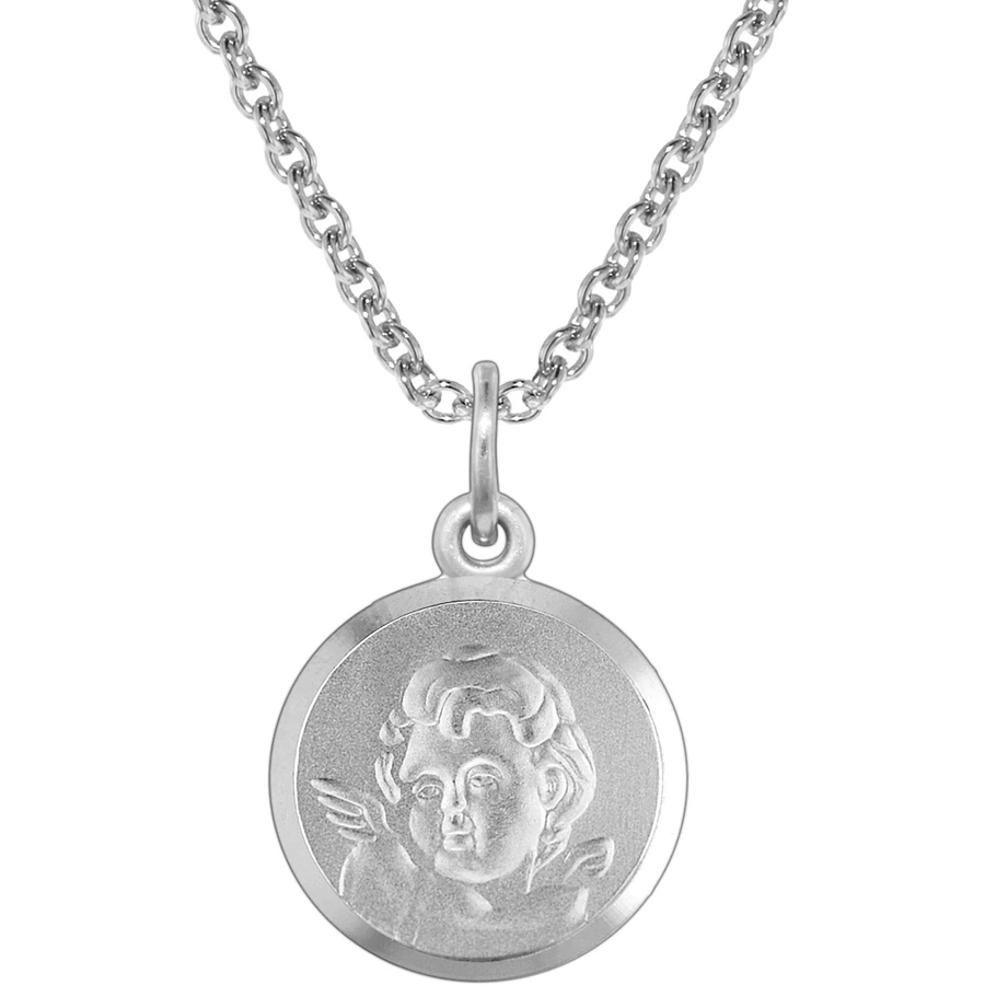 trendor Silberkette mit Amor für Kinder silver