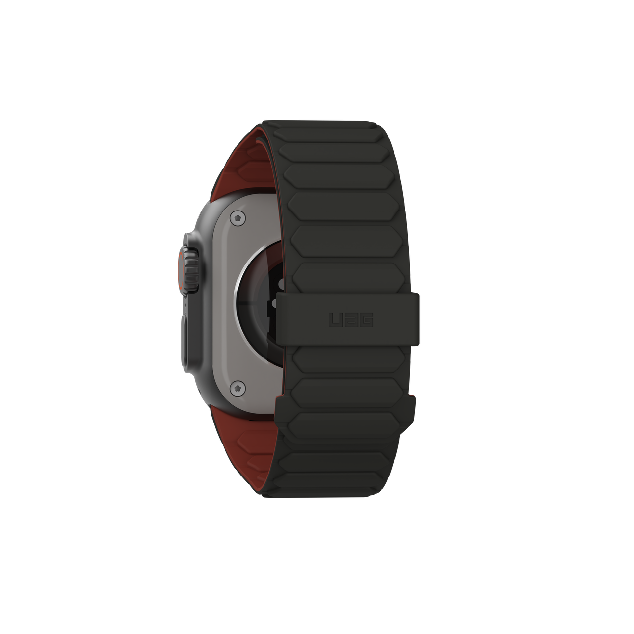 Apple Watch (49/46/45/44 mm) Pathfinder Watch Strap Magnetisches Silikon Armband (194161117291) - Rust / Olive