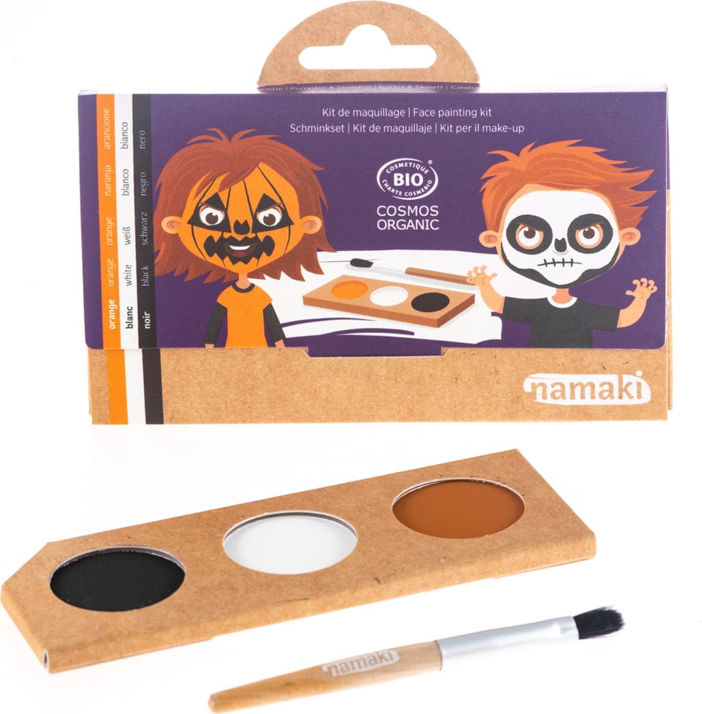 namaki  Pumpkin & Skeleton Face Painting Kit