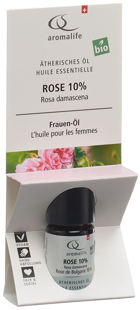 Aromalife TOP Rose 10%<br>5 ml, Flasche, Ätherisches Öl, BIO