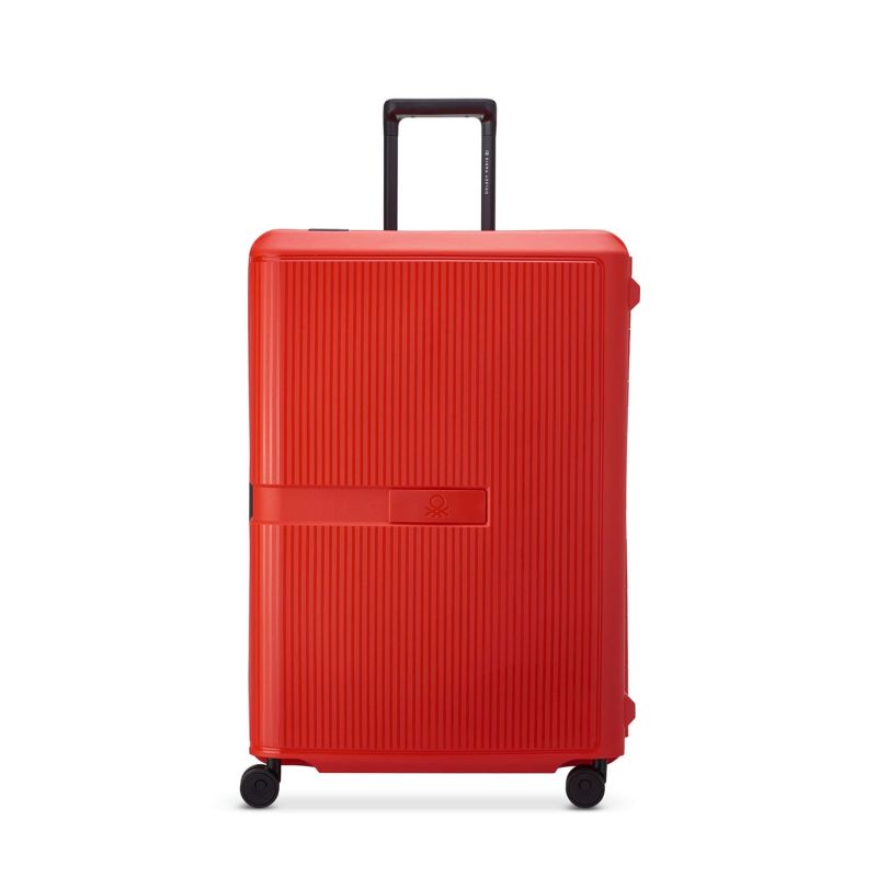 Valise rigide Color Block hard 77cm Rouge