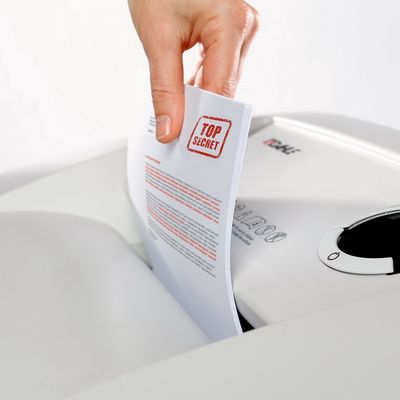 Dahle 410 - destructeur de documents coupe croisée - 17 feuilles - Corbeille 100 litres