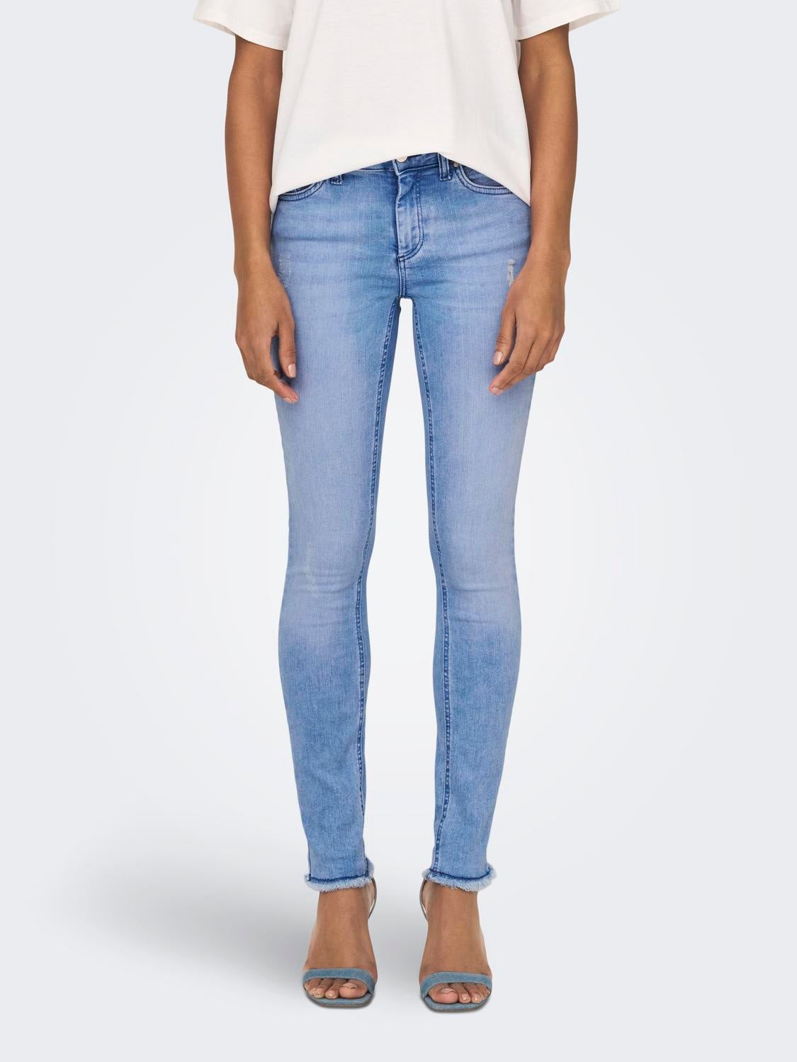 ONLBLUSH Mittlere Taille Skinny Fit Jeans Light Blue Denim