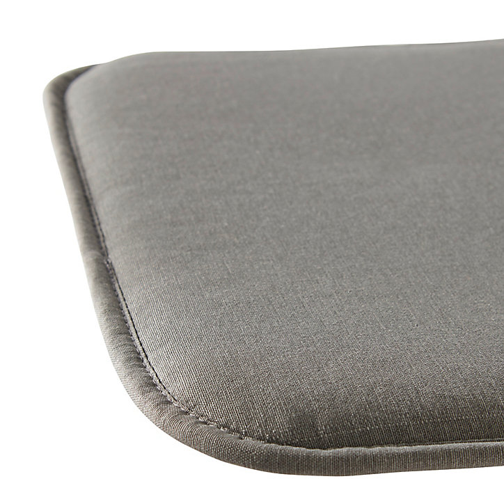 Galette de chaise carrée Cocos gris