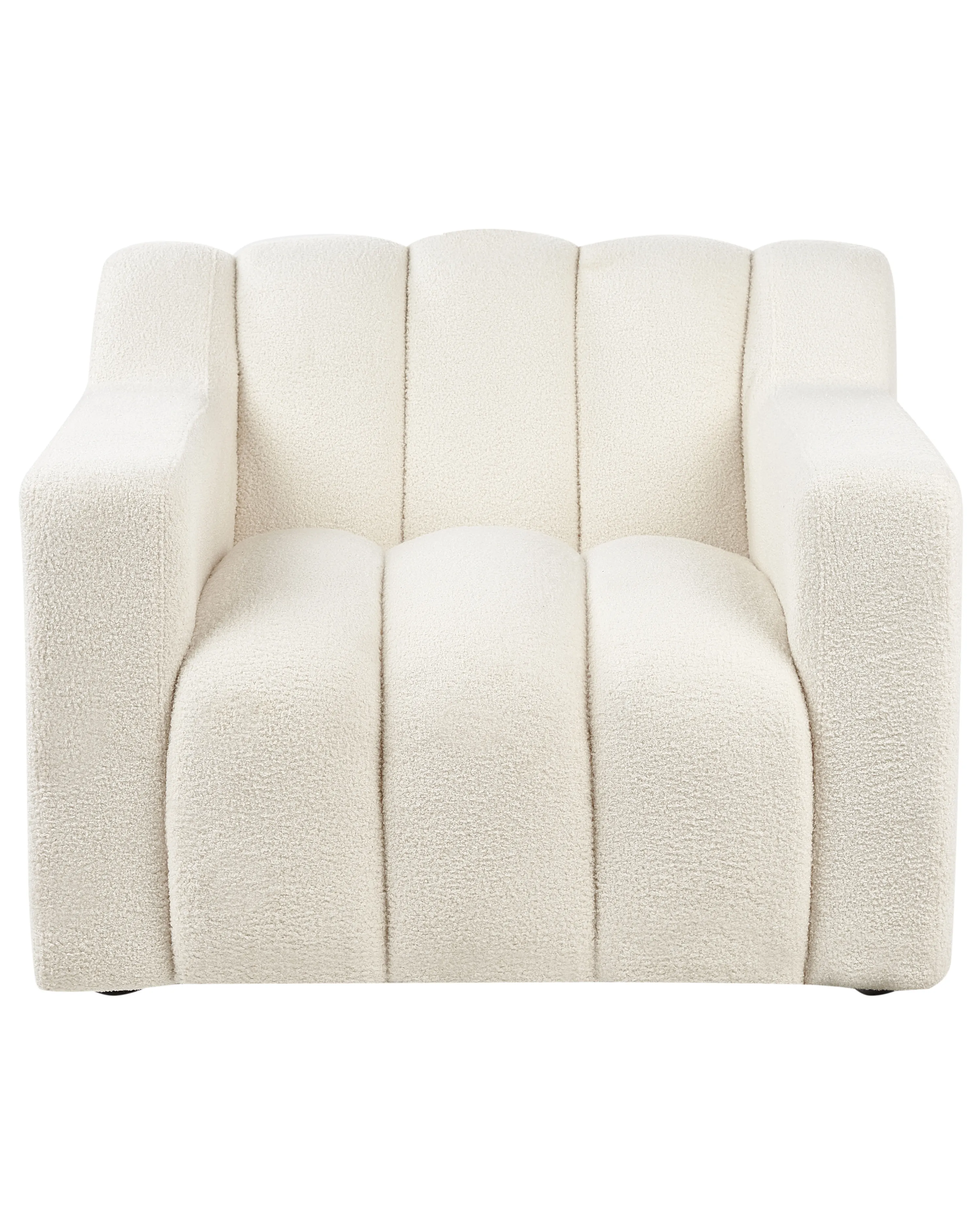 Fauteuil AGERUP Bouclé Gebroken wit