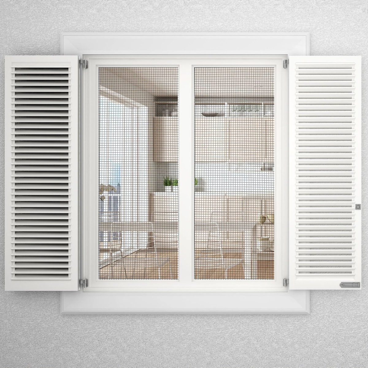 Fluenett Insektnett Vindusdør Glassfiber 150 cm (svart)