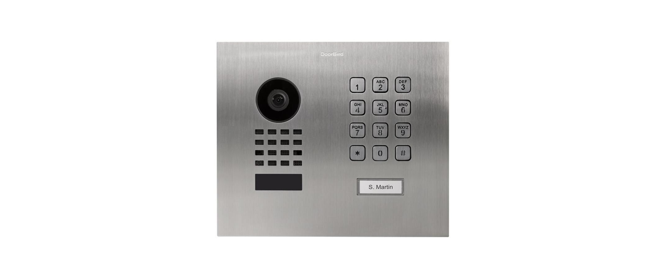 IP Türstation D1101KH, Modern, Unterputz<br>IP Video Türsprechanlage mit numerischer Tastatur und 1 Ruftaste
