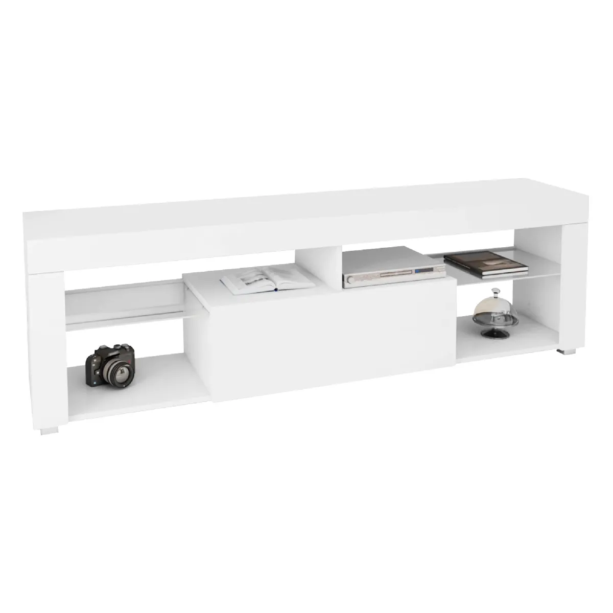 ML-Design TV lowboard blanc 120x51x35 cm