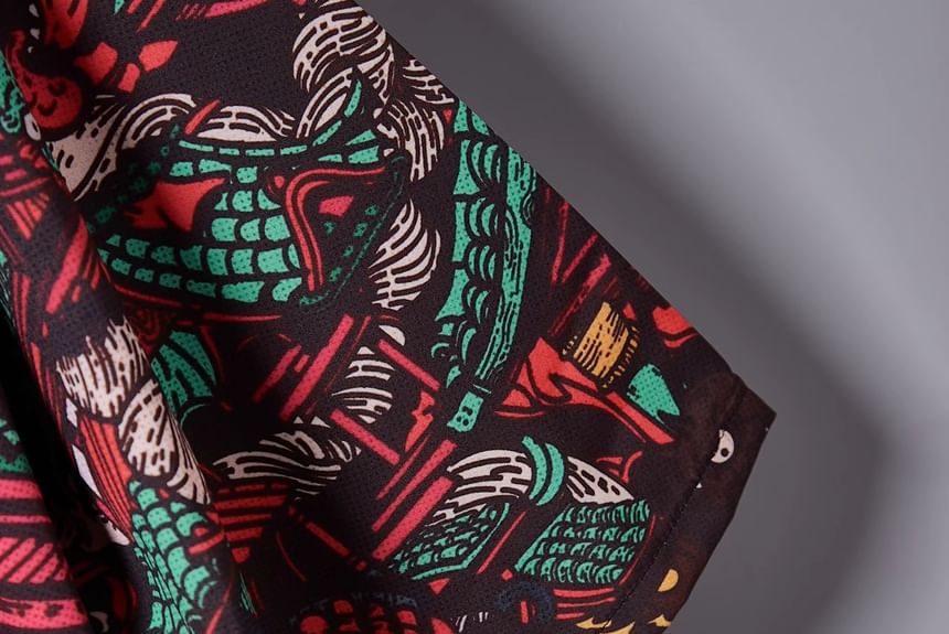 Esquerada - Licht jack met skeletprint en elleboogmouwen