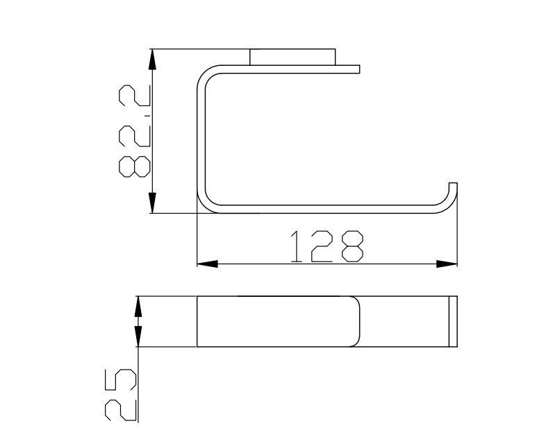 Eastbrook Vercelli messing toiletrolhouder chroom