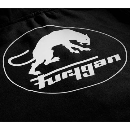 Sweat Furygan CORPO ZIP HOODIE - Noir / Blanc