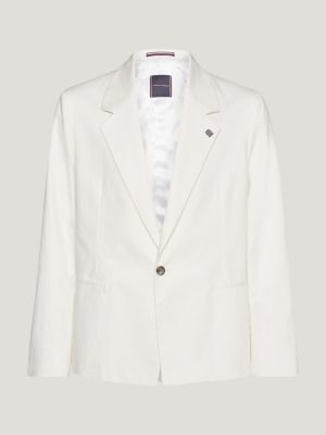 Blazer oversized em piqué