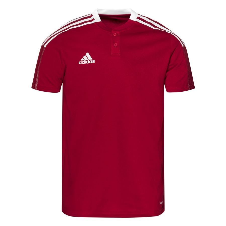 adidas Polo Tiro 21 - Rouge/Blanc