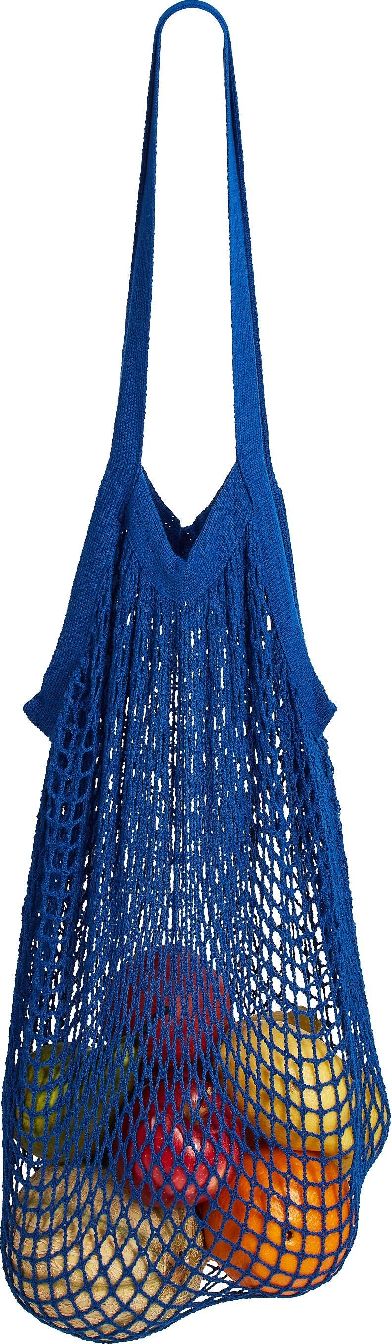 NET Netztasche - Blau / B: 37.0 cm x T: 37.0 cm x H: 65.0 cm