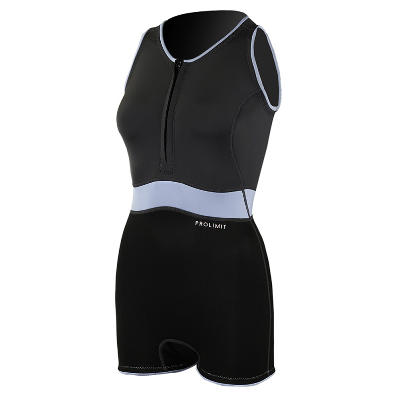 Shorty Femme Prolimit Fire 2/2 frontzip sans manches bleu