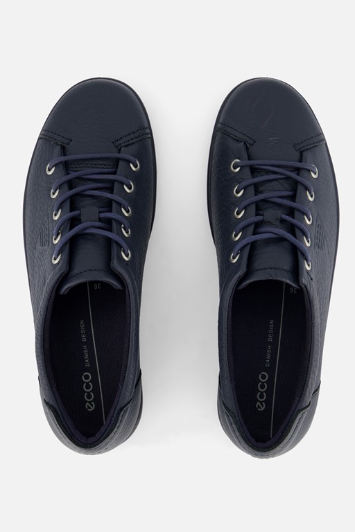 Ecco Soft 2.0 W Sneakers blauw Leer
