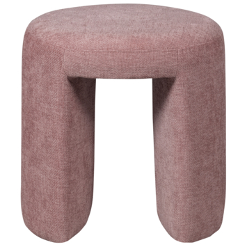 WOOOD kruk Charlie blush chenille stof