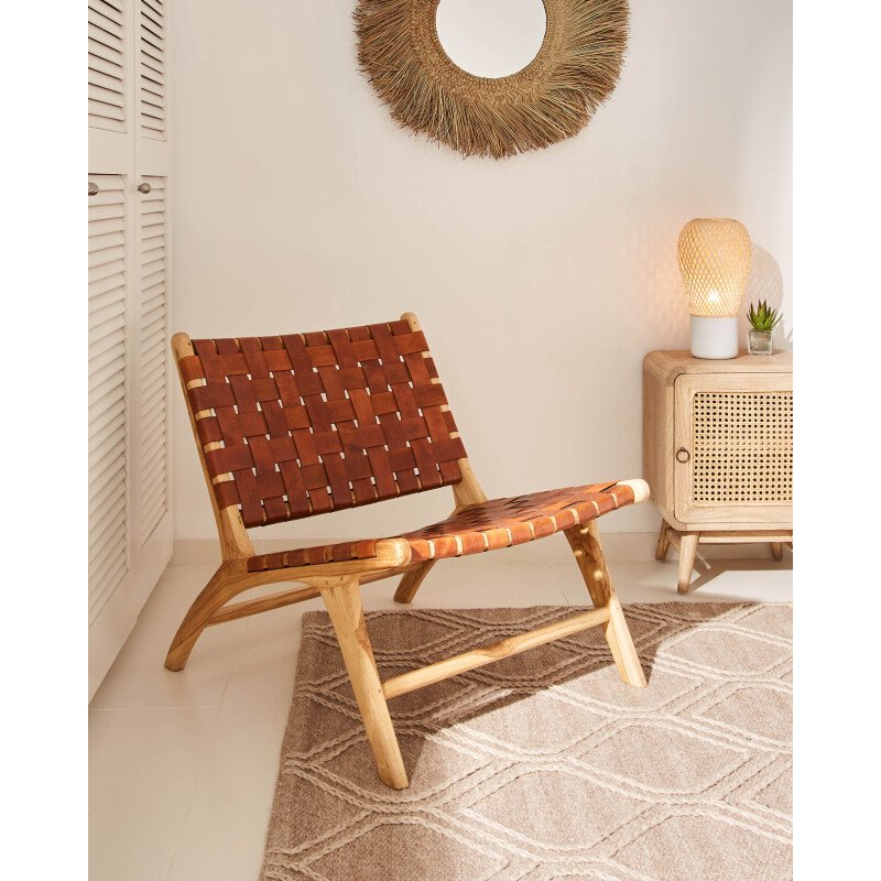 Fauteuil Calixta marron