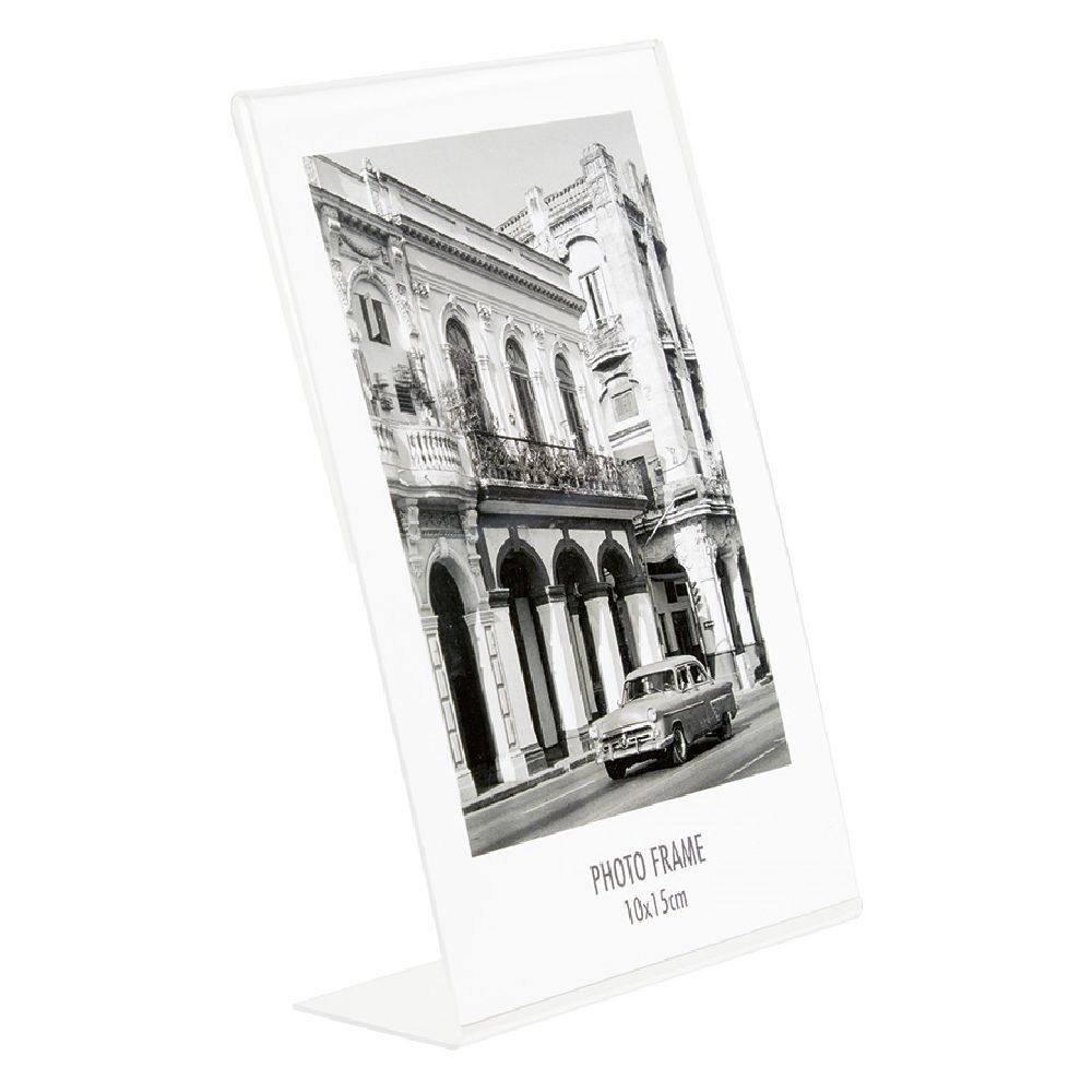 Cadre photo plastique transparent 10x15 cm