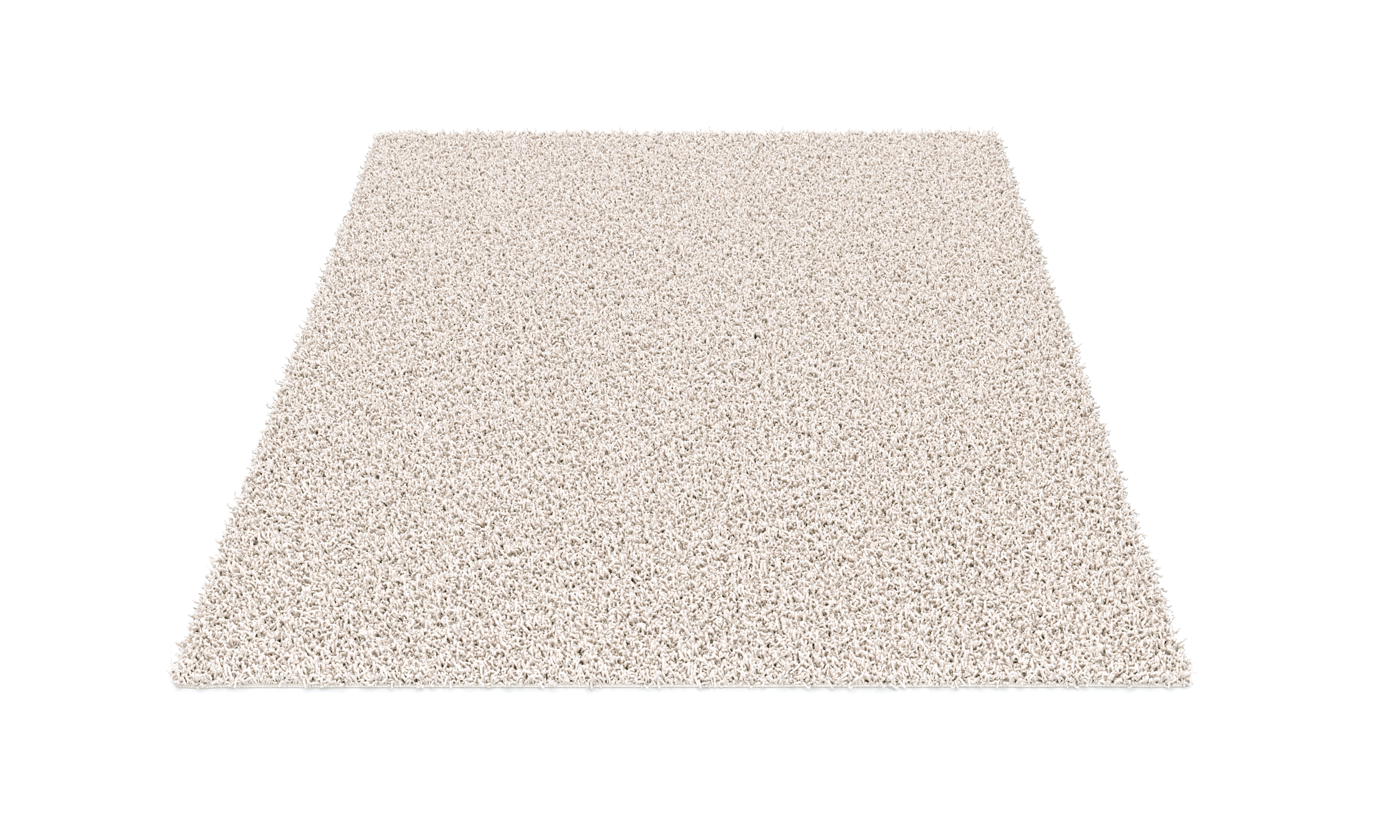 Hochflor Teppich 120 x 170 cm creme