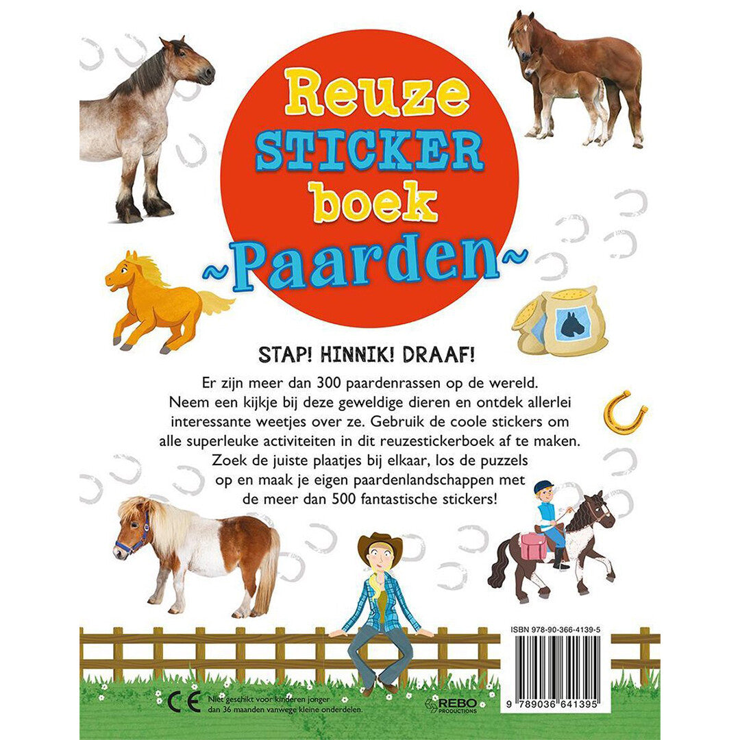 Uitgeverij rebo reuzestickerboek paarden