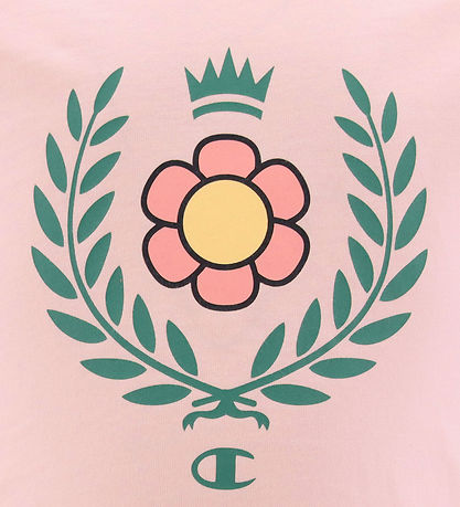 Champion Shorts Set - T-Shirt/Shorts - Pink m. Logo