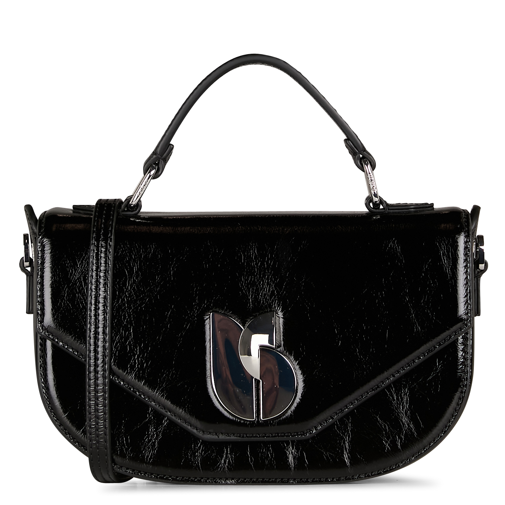 SIGN - Sac bandoulière en cuir | Noir