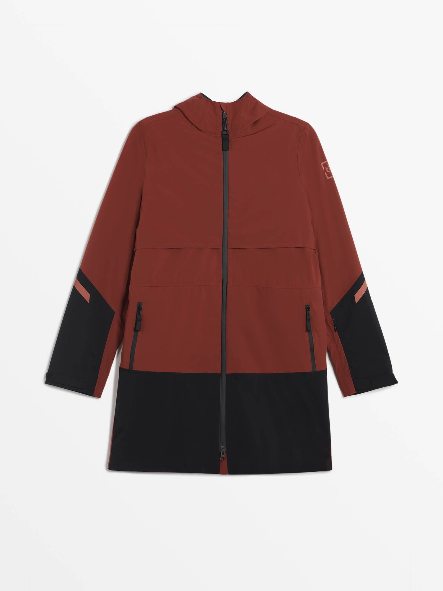 Veste Longue Femme Imperméable Rouge